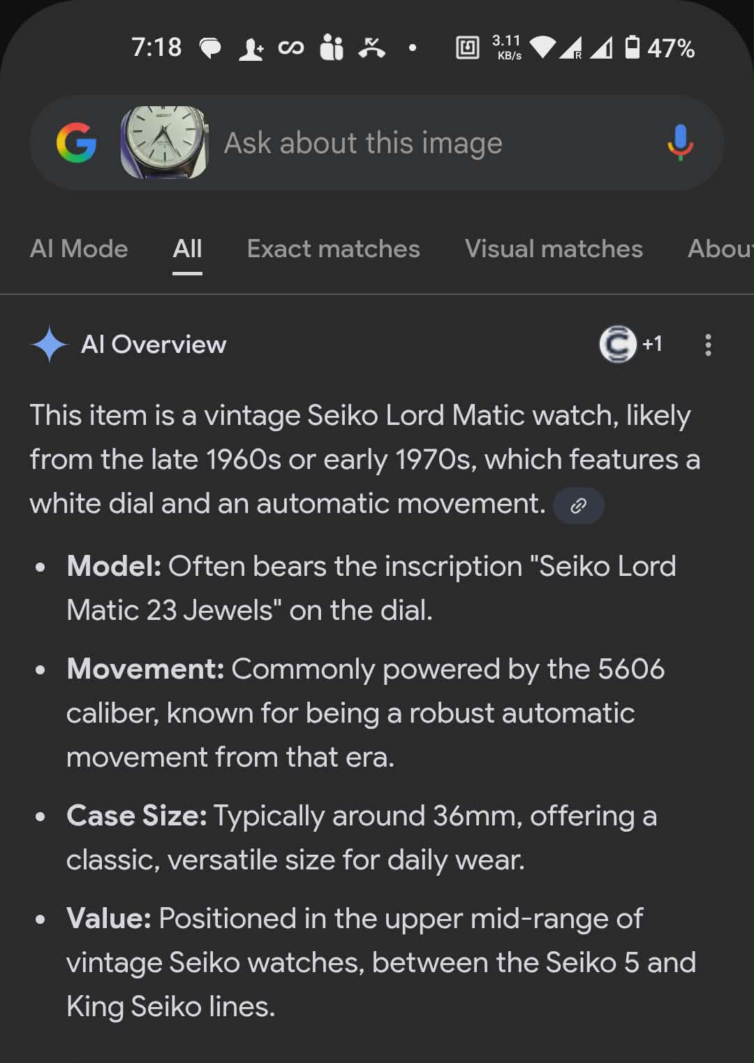 Super Rare 1970 Seiko Lord Matic - Image 3