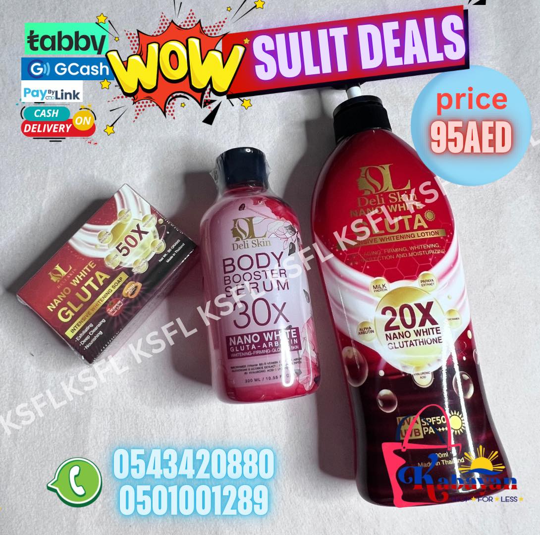 DELI SKIN BODY BOOSTER SERUM + LOTION + SOAP - Image 1