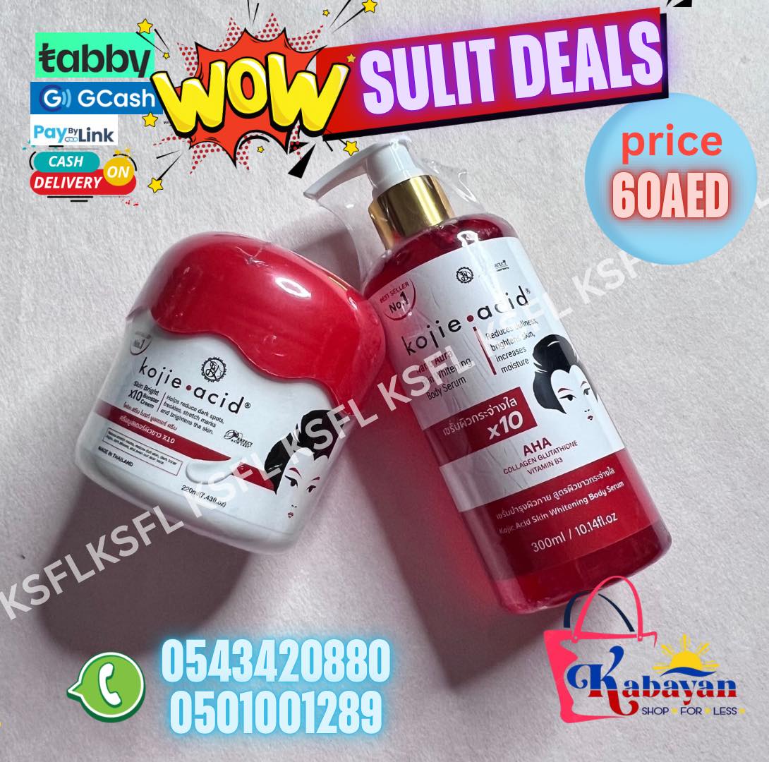 KOJIE-SAN CREAM + AHA BODY SERUM - Image 1