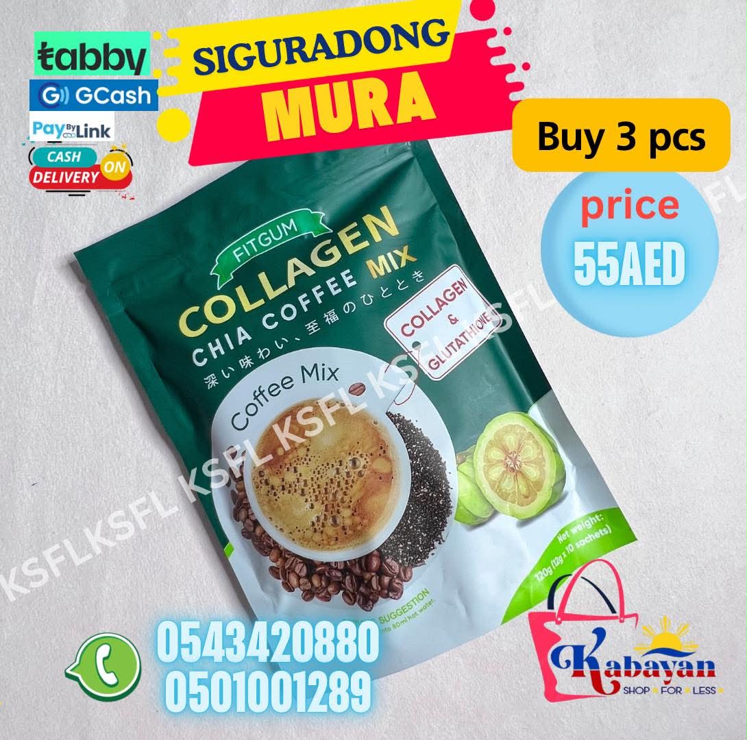 FITGUM COLLAGEN CHIA COFFEE 10 SACHET - Image 1