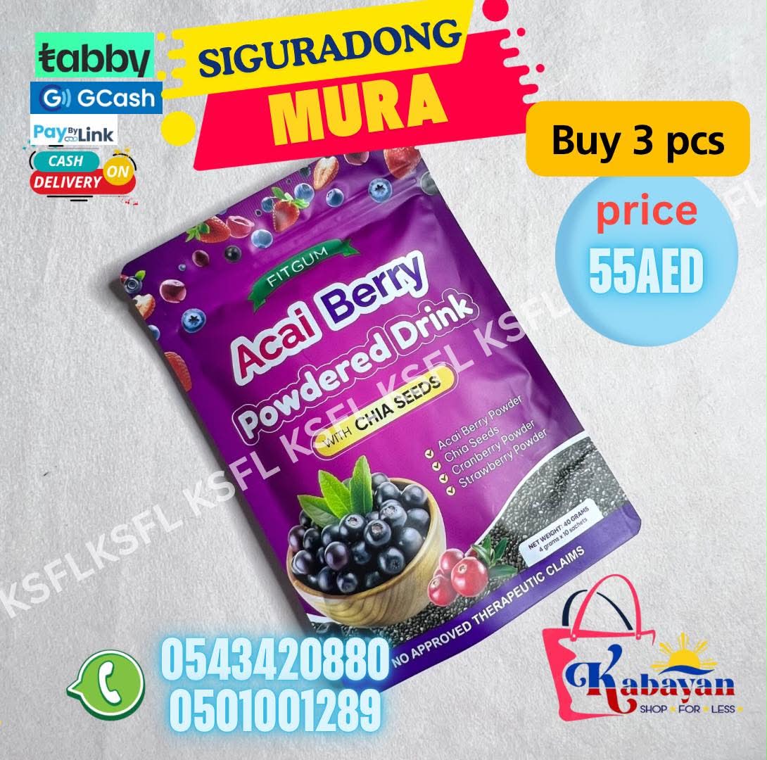 FITGUM ACAI BERRY 10 SACHET - Image 1