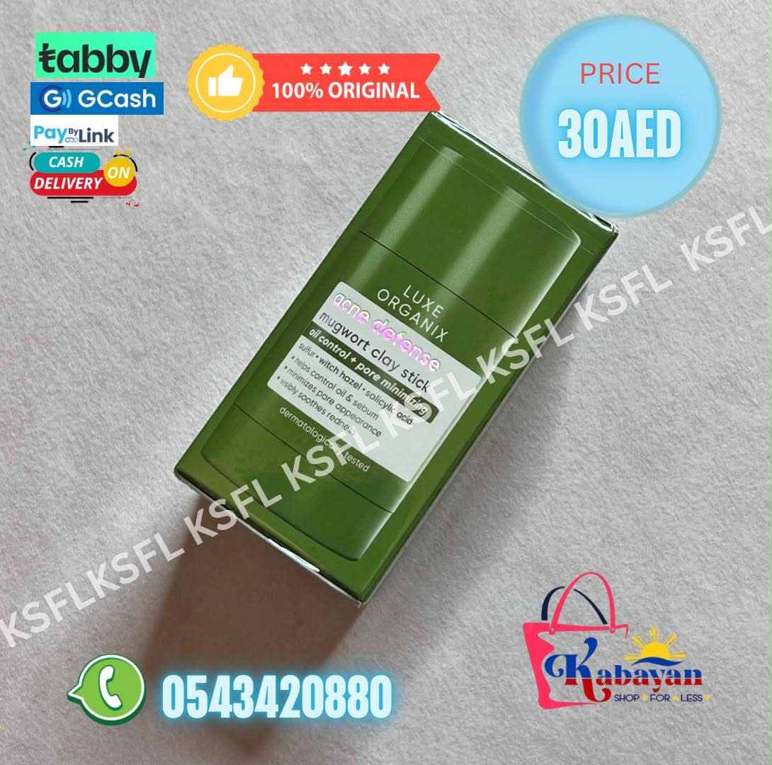 LUXE ORGANIX ACNE DEFENSE MUGWORT CLAY STICK - Image 1
