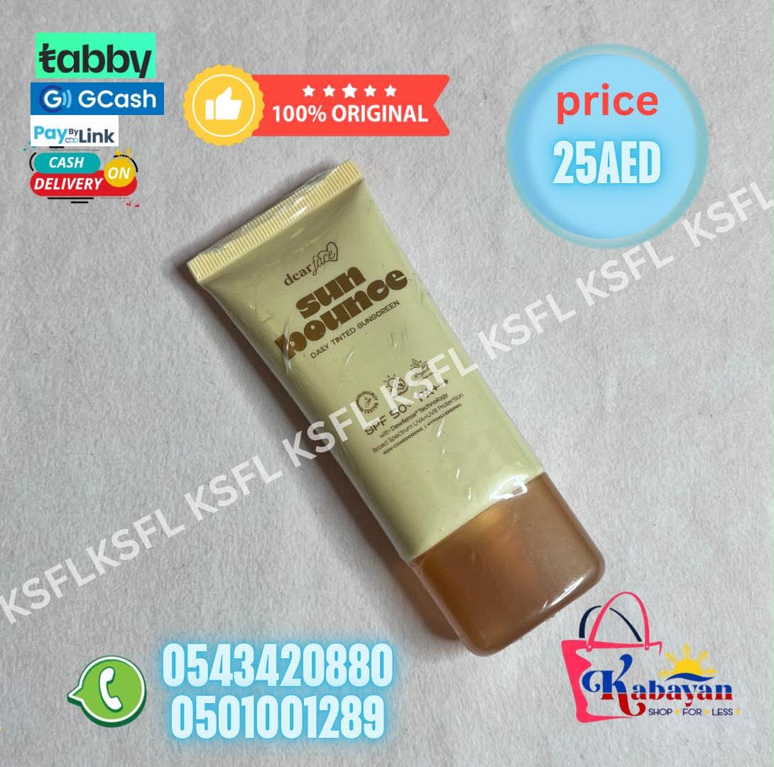DEAR FACE SUN BOUNCE DAILY TINTED SUSNCREEN YELLOW