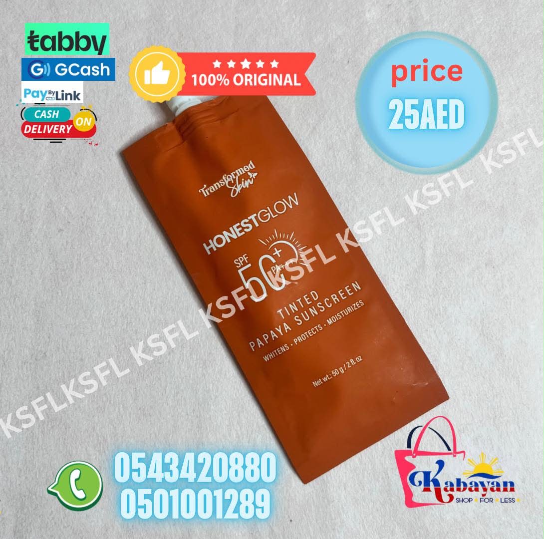 TRANSFORMED SKIN HONEST GLOW TINTED PAPAYA SUNSCREEN