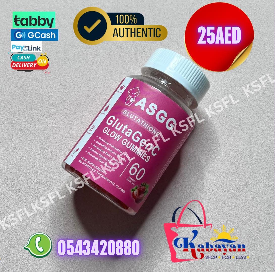 ASGG GLUTATHIONE GLUTA GENC GLOW GUMMIES - Image 1