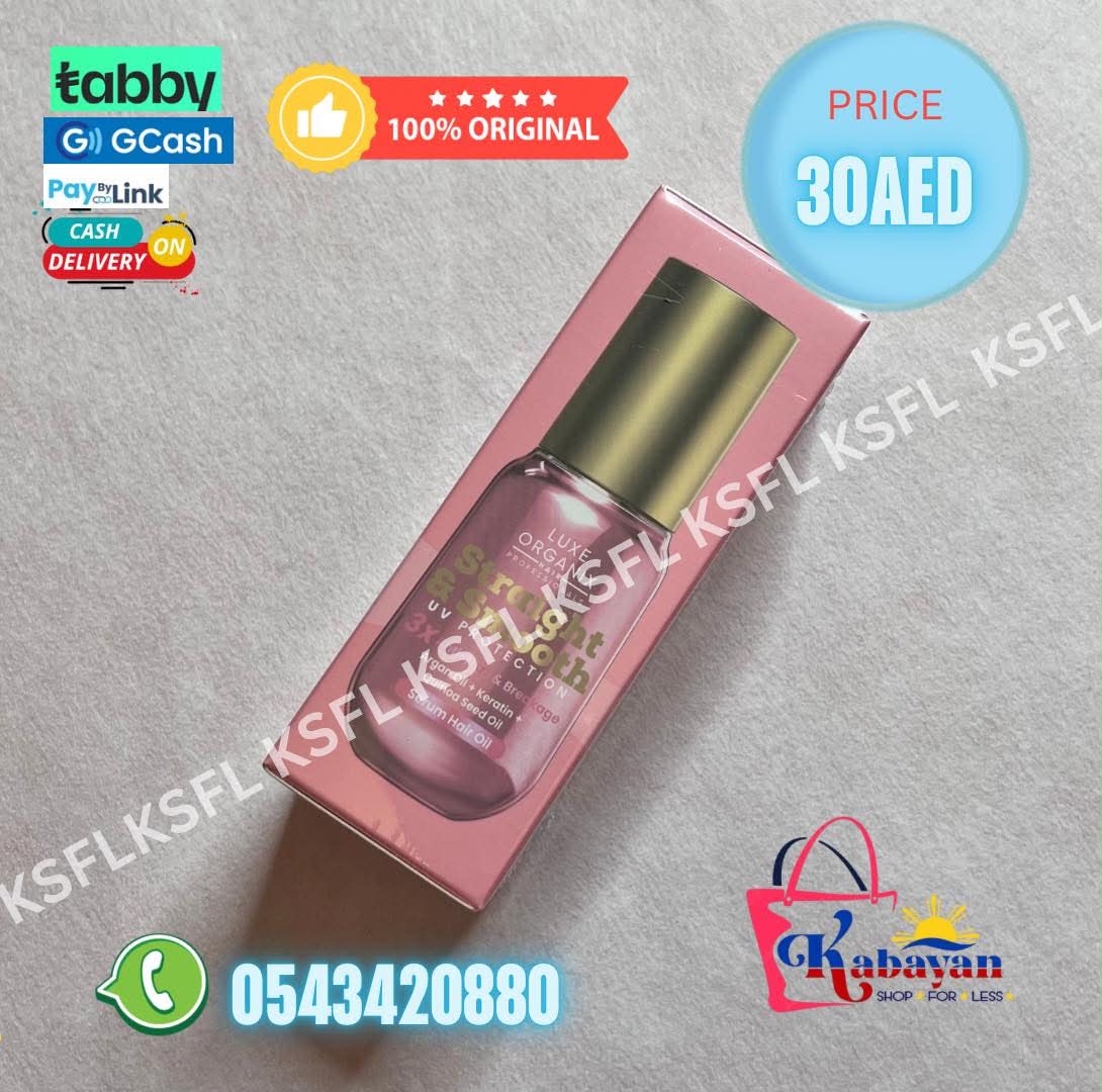 LUXE ORGANIX STRAIGHT & SMOOTH SERUM HAIR OIL - Image 1