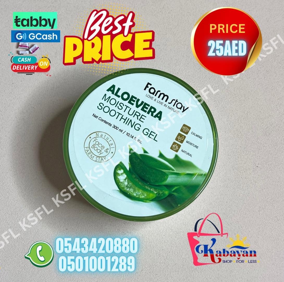 FARM STAY ALOEVERA MOISTURE SOOTHING GEL - Image 1