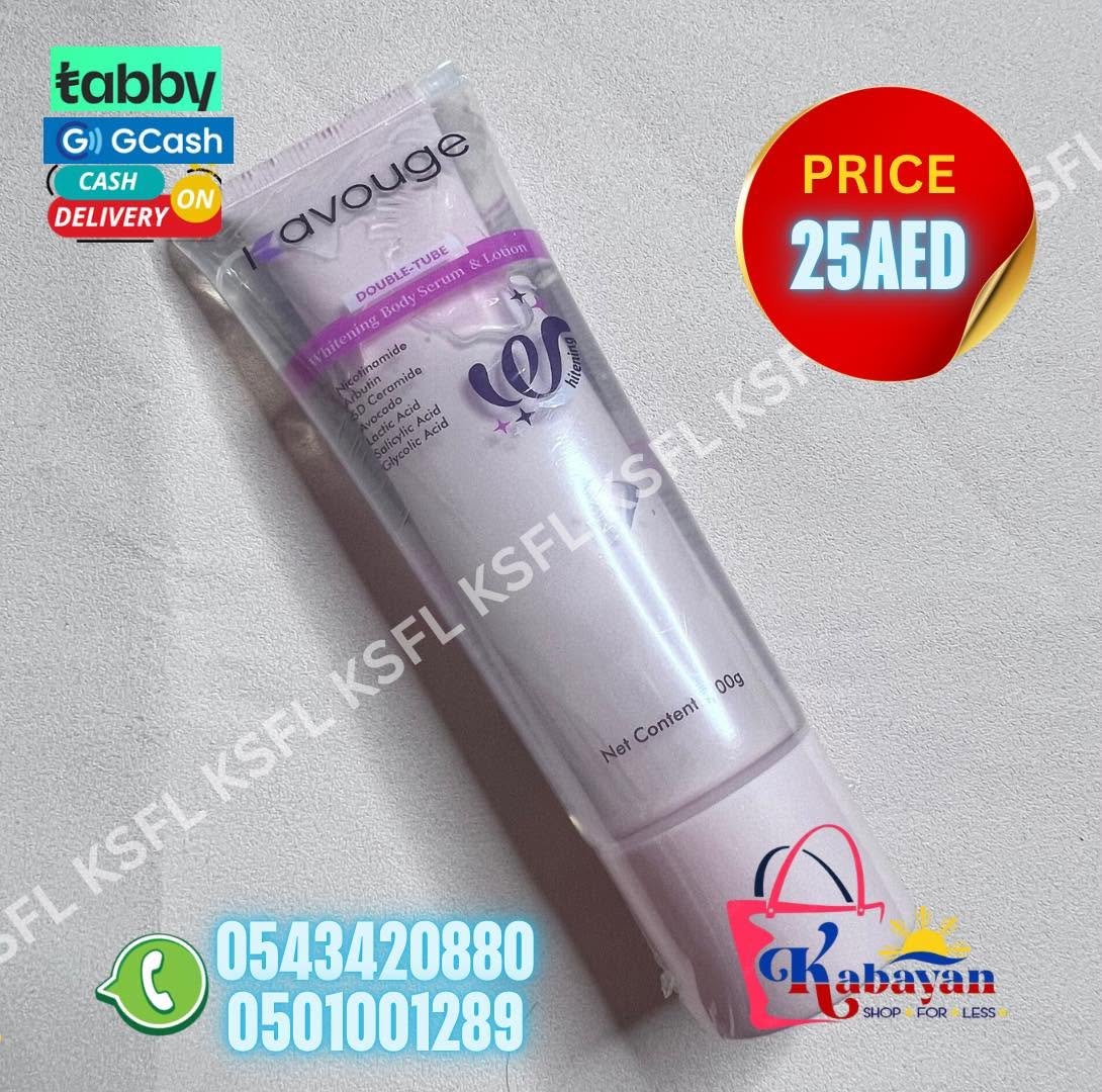KAVOUGE DOUBLE TUBE WHITENING BODY SERUM & LOTION - Image 1
