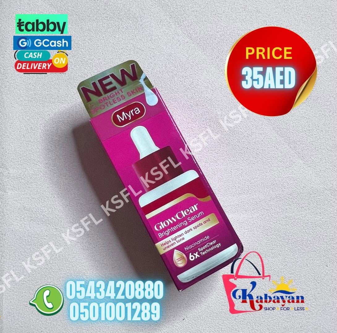 MYRA GLOWCLEAR BRIGHTENING SERUM NIACINAMIDE 6X - Image 1