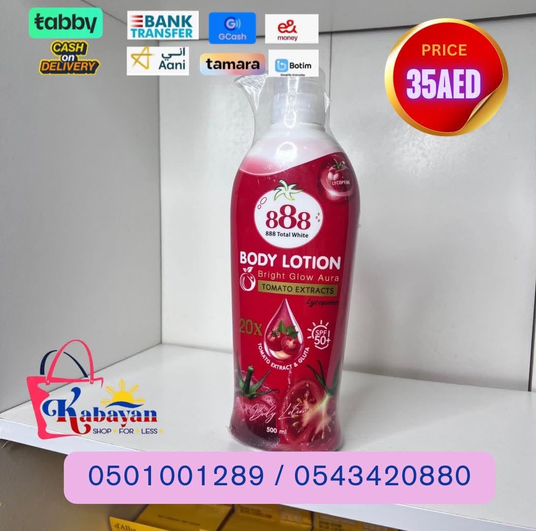 888 BODY LOTION TOMATO EXTRACT - Image 1