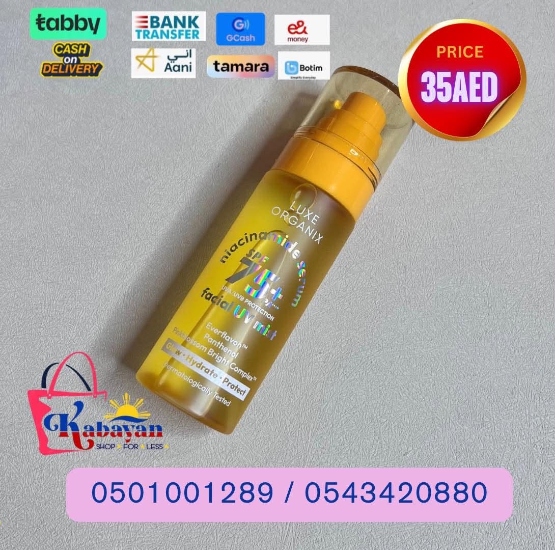 LUXE ORGANIX NIACINAMIDE SERUM FACIAL UV MIST - Image 1