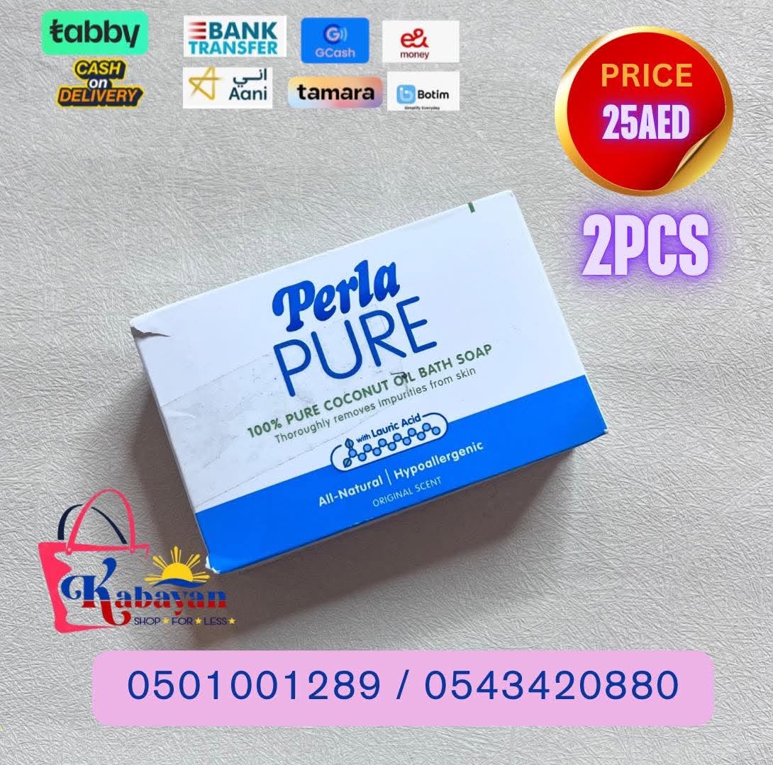 PERLA PURE COCONUT OIL BATH SOAP - Image 1