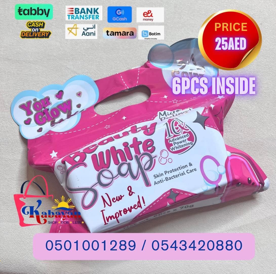 YOU GLOW BEAUTY WHITE SOAP 6PCS NEW PACKAGING - Image 1